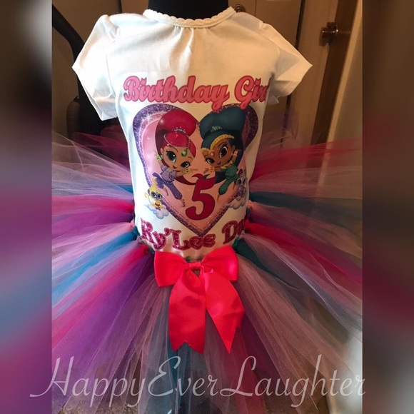 shimmer and shine tutu set